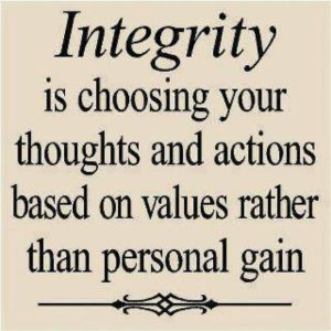 choosing integrity